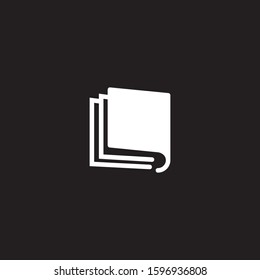 Premium book logo design. Abstract book icon vector illustration