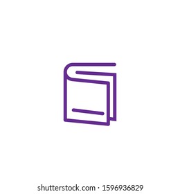 Premium book logo design. Abstract book icon vector illustration