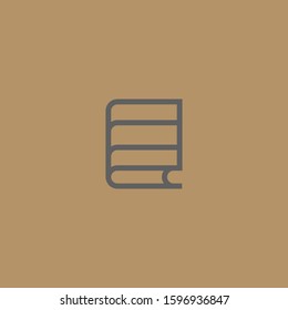 Premium book logo design. Abstract book icon vector illustration