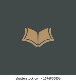 Premium book logo design. Abstract book icon vector illustration