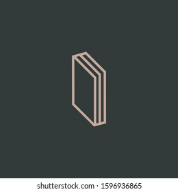 Premium book logo design. Abstract book icon vector illustration