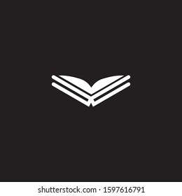 Premium book logo design. Abstract book icon vector illustration