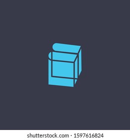 Premium book logo design. Abstract book icon vector illustration