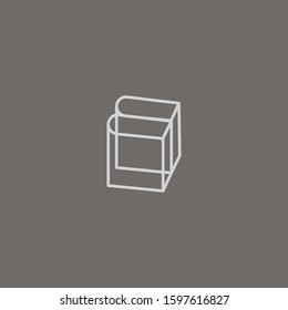 Premium book logo design. Abstract book icon vector illustration