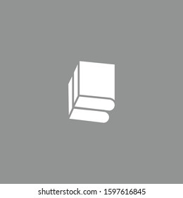 Premium book logo design. Abstract book icon vector illustration