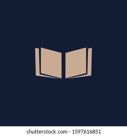 Premium book logo design. Abstract book icon vector illustration