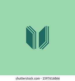 Premium book logo design. Abstract book icon vector illustration