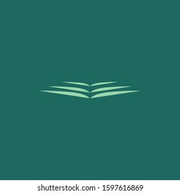 Premium book logo design. Abstract book icon vector illustration