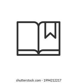 Icono de línea de marcadores premium para aplicación, web y interfaz de usuario. Signo de trazo vectorial aislado en un fondo blanco. Icono de contorno de marcador de estilo moderno.
