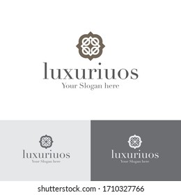 Logo Premium Boutique Simple Luxury Vector en un estilo moderno. 
