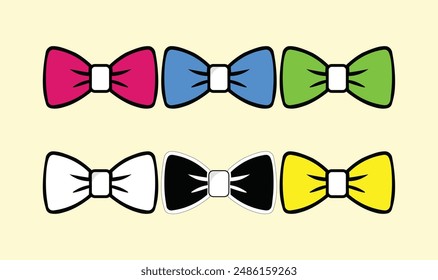 Premium bow ties quality vector design for use.