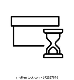 Premium box icon or logo in line style. High quality sign and symbol on a white background. Vector outline pictogram for infographic, web design and app development.