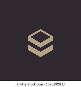 Premium box logo design. Abtract box icon vector illustration