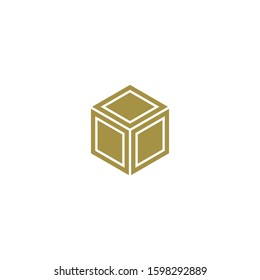 Premium box logo design. Abtract box icon vector illustration