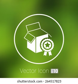 PREMIUM box packing vector design isolated icon.