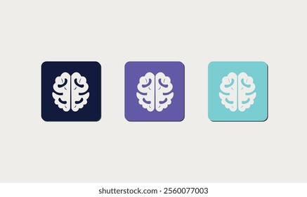 Premium brain icons set vector design for use.
