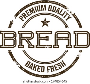 Premium Bread Vintage Stamp Sign