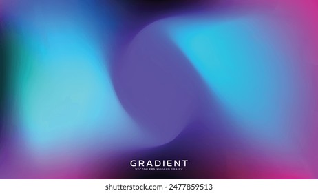 Premium Bright gradient horizontal twist Cyan Blue Purple background. Colorful Blurred backdrop Holographic. Vector illustration for your graphic design, banner, poster, wallpapers, theme or website