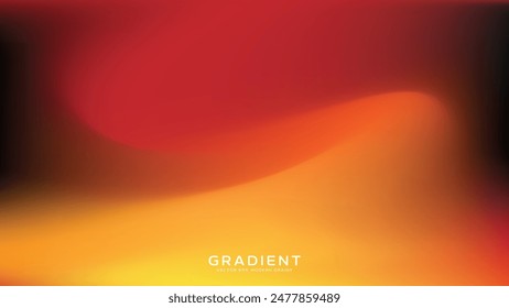 Premium Bright gradient wavy vertical sunset yellow orange red background. Colorful Blurred backdrop Holographic. Vector illustration for graphic design, banner, poster, wallpapers, theme or website