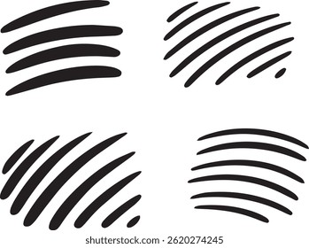 Premium Brush Line Set for Professional Artists Wavy line vector ink brush strokes. Black hand drawn Asian calligraphic waves, squiggles, smears. Chinese, Japanese calligraphy lines, brush strokes