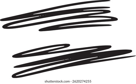 Premium Brush Line Set for Professional Artists Wavy line vector ink brush strokes. Black hand drawn Asian calligraphic waves, squiggles, smears. Chinese, Japanese calligraphy lines, brush strokes