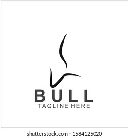 Premium bull logo design. Abstract icon bull and cow design