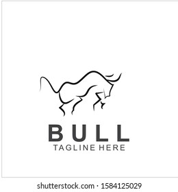 Premium bull logo design. Abstract icon bull and cow design