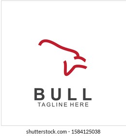 Premium bull logo design. Abstract icon bull and cow design
