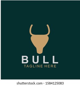 Premium bull logo design. Abstract icon bull and cow design