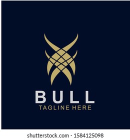 Premium bull logo design. Abstract icon bull and cow design