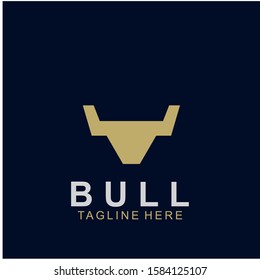 Premium bull logo design. Abstract icon bull and cow design