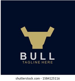 Premium bull logo design. Abstract icon bull and cow design