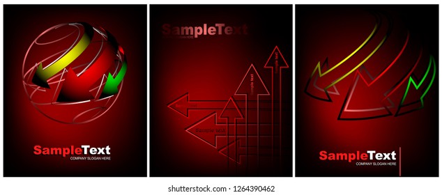 Premium Business Card and creative backgrounds for Design Vector Set