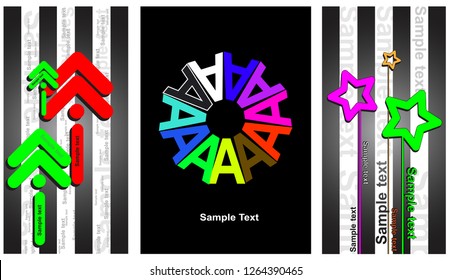 Premium Business Card and creative backgrounds for Design Vector Set