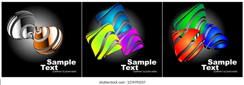 Premium Business Card and creative backgrounds for Design Vector Set