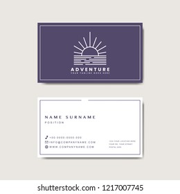 Premium business card design mockup