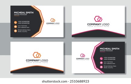  Premium Business Card Designs, Sleek and Stylish Business Card template,  Custom Business Card