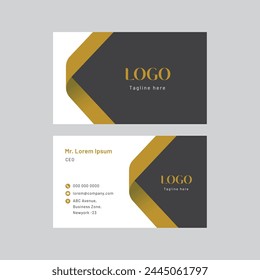 Premium business card elegant looking business card luxury visiting card minimalistic clean brand asset brand stationary vector business card