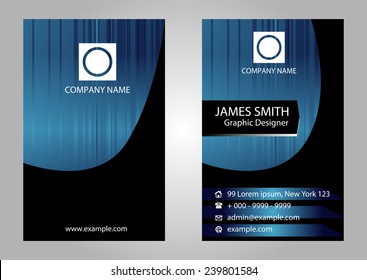 Premium business Card Set. Vector illustration 