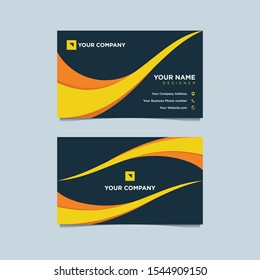 Premium business card template elegant