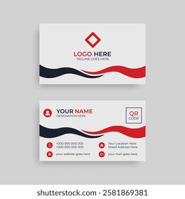 Premium business card template for professional and creative business marketing
