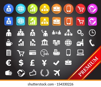 Premium Business Icons. 