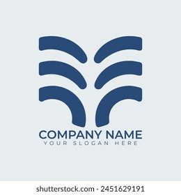 Diseño de logotipo de tipo empresarial de Premium
