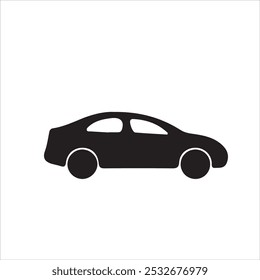 Premium Car Icon with Background