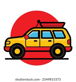 Premium Car Illustration . High-Quality Vector Art for Auto Designs
