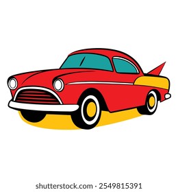 Premium Car Illustration . High-Quality Vector Art for Auto Designs