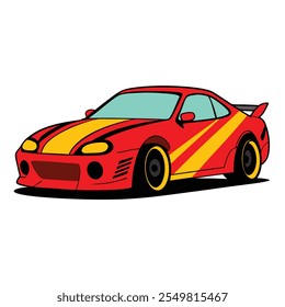 Premium Car Illustration . High-Quality Vector Art for Auto Designs