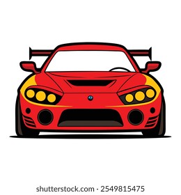 Premium Car Illustration . High-Quality Vector Art for Auto Designs