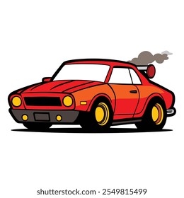 Premium Car Illustration . High-Quality Vector Art for Auto Designs