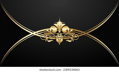 Premium card with gold elements